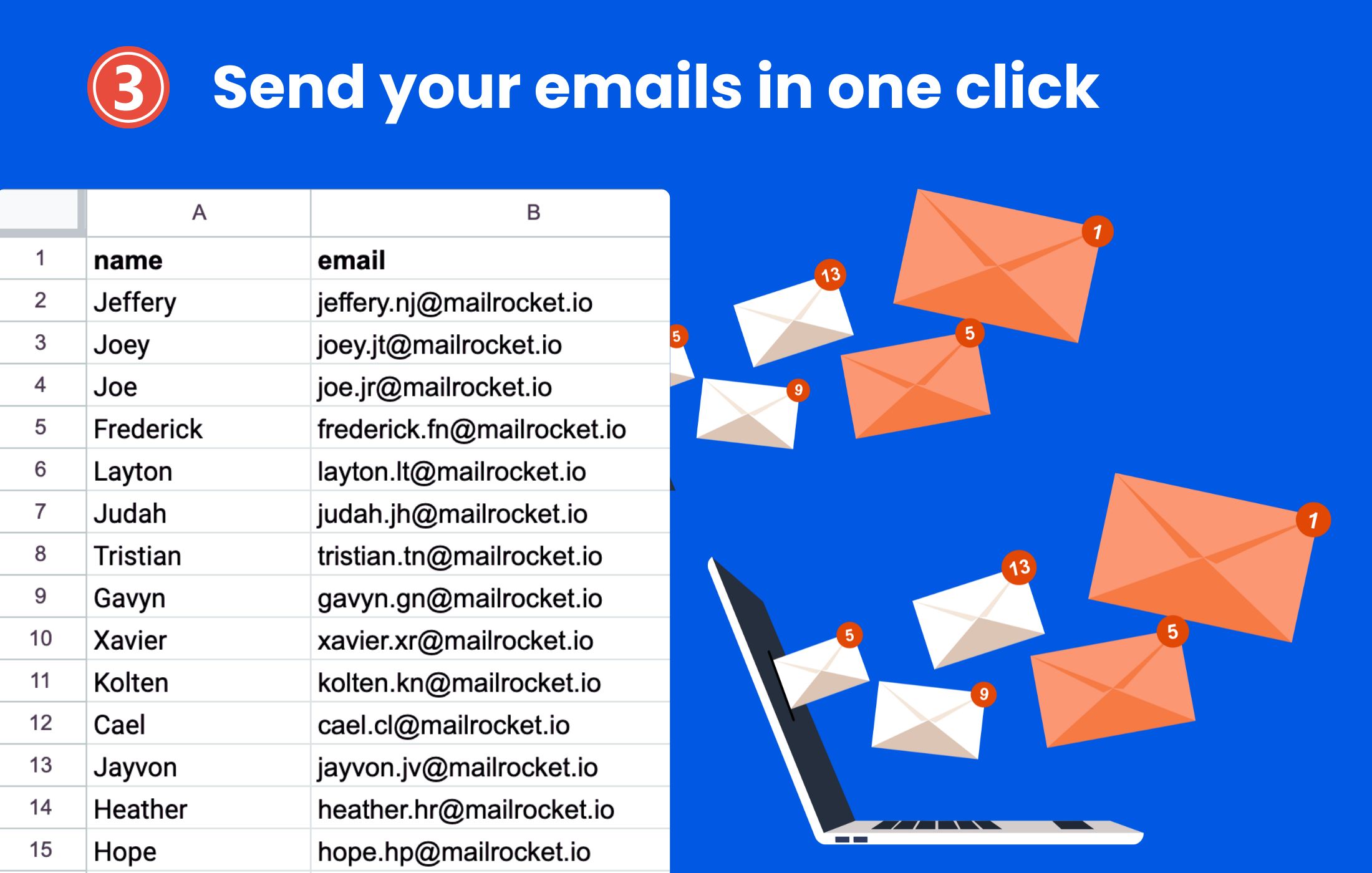 Send your emails in one click